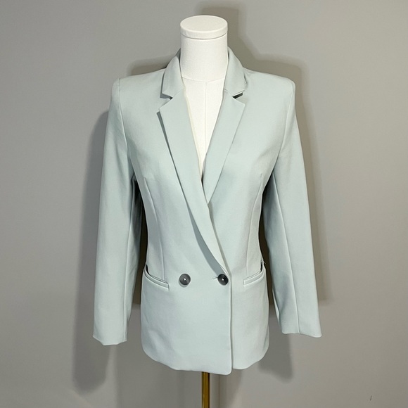 Express Jackets & Blazers - Express Super Soft Twill Mint Green Blazer Size XS